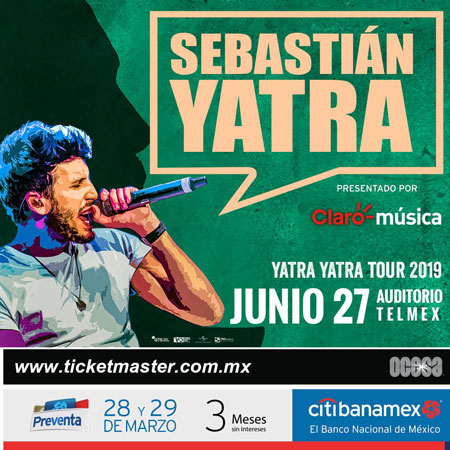 ¡El “Yatra Yatra Tour” de Sebastián Yatra llega a México!
